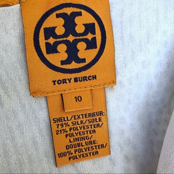 Tory Burch Metallic Leaf Print Bay Dress - Picture 8 of 10